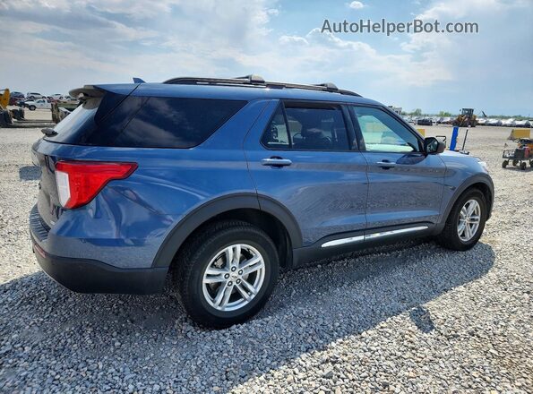1FMSK8DH2LGB21590 2020 FORD EXPLORER Blue Rear right
