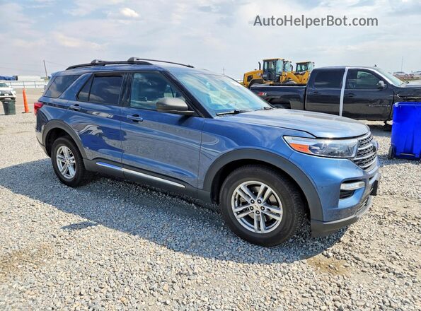 1FMSK8DH2LGB21590 2020 FORD EXPLORER Blue Front right