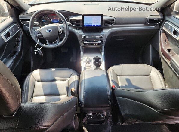 1FMSK8DH2LGB21590 2020 FORD EXPLORER Blue Dashboard view