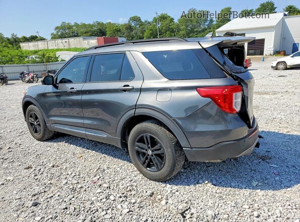 1FMSK8DH2LGC25514 2020 FORD EXPLORER Charcoal Rear left