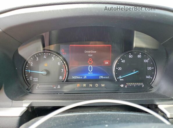 1FMSK8DH2LGC25576 2020 FORD EXPLORER White ხელსაწყოთა პანელის ხედი