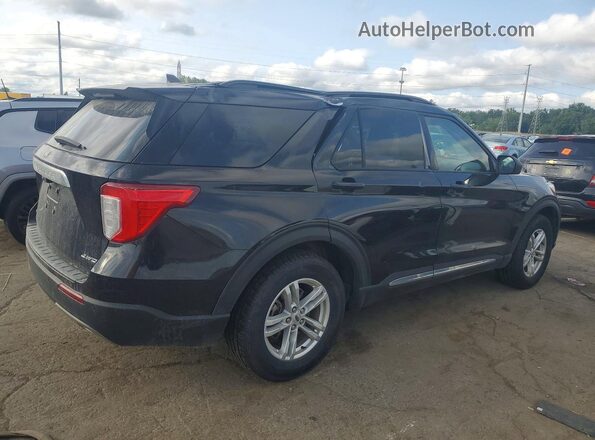 1FMSK8DH2MGC43593 2021 FORD EXPLORER Black Trasero derecho