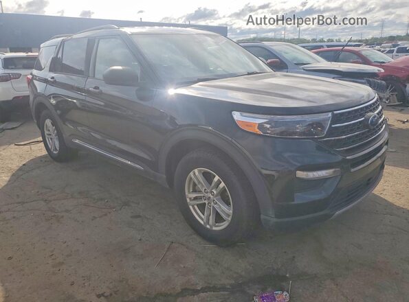 1FMSK8DH2MGC43593 2021 FORD EXPLORER Black Delantero derecho
