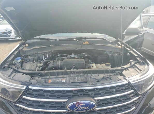 1FMSK8DH2MGC43593 2021 FORD EXPLORER Black Vista del compartimento del motor