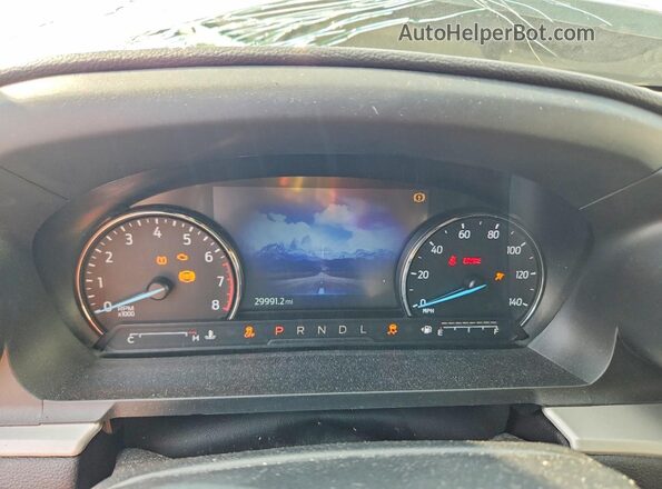 1FMSK8DH2NGA14400 2022 FORD EXPLORER Белый Вид щитка приборов