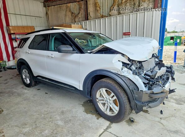 1FMSK8DH2NGA14400 2022 FORD EXPLORER Белый Передняя правая четверть
