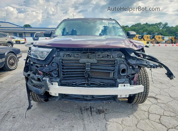1FMSK8DH2NGB38294 2022 FORD EXPLORER Burgundy Vista frontal