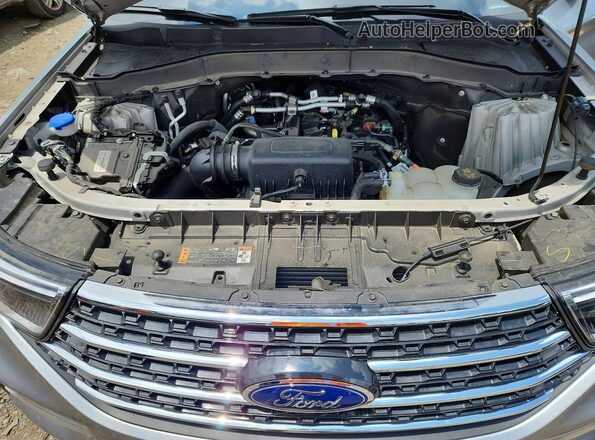 1FMSK8DH2PGC24496 2023 FORD EXPLORER Silver Engine compartment view