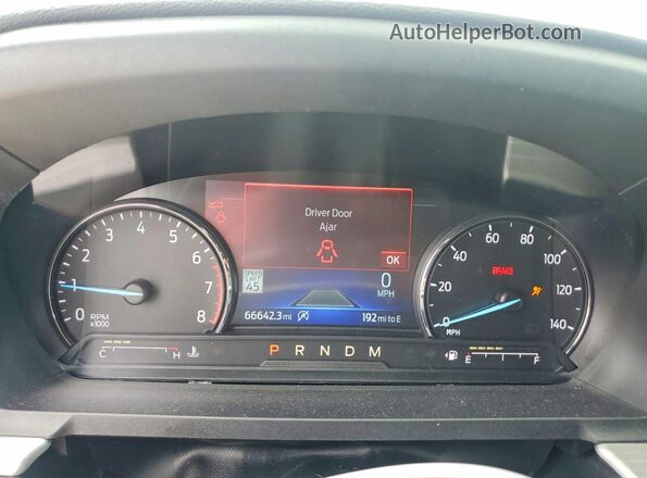 1FMSK8DH3LGA49475 2020 FORD EXPLORER White Instrument cluster view