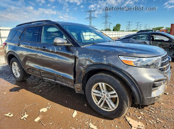 1FMSK8DH3LGC02467 2020 FORD EXPLORER Gray წინა მარჯვენა
