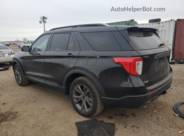 1FMSK8DH3MGA03971 2021 FORD EXPLORER Black უკანა მარცხენა