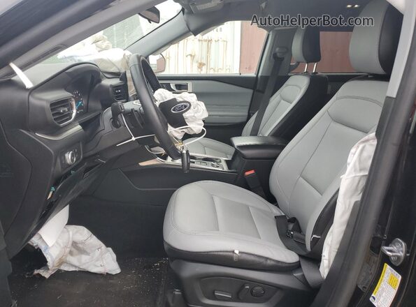 1FMSK8DH3MGA03971 2021 FORD EXPLORER Black წინა სალონის ხედი