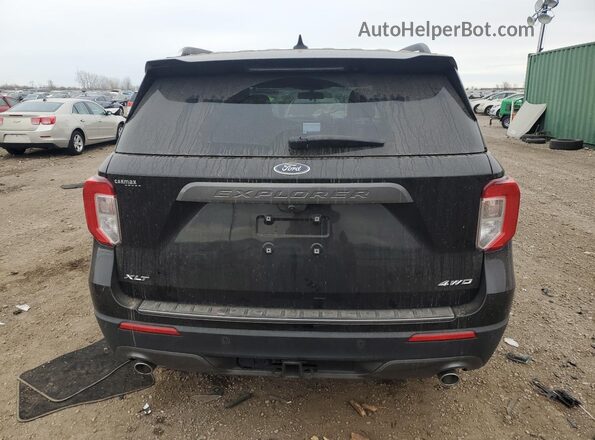 1FMSK8DH3MGA03971 2021 FORD EXPLORER Black უკანა ხედი