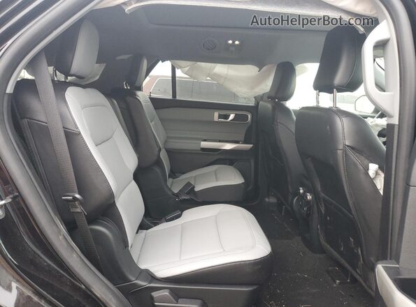 1FMSK8DH3MGA03971 2021 FORD EXPLORER Black უკანა სავარძლების ხედი