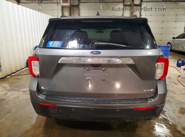 1FMSK8DH3MGA76919 2021 FORD EXPLORER Gray Вид ззаду