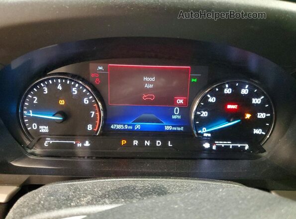 1FMSK8DH3MGA76919 2021 FORD EXPLORER Gray Вид щитка приладів