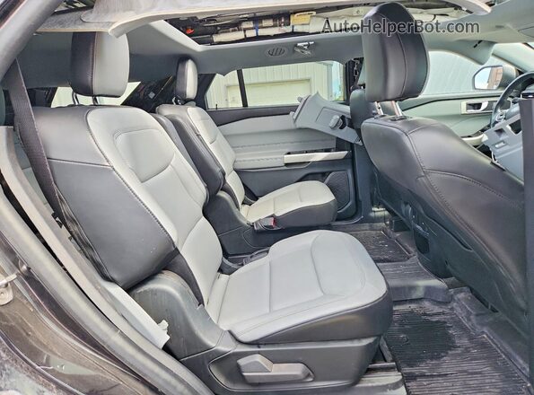1FMSK8DH3MGB41204 2021 FORD EXPLORER Черный Вид задней части салона
