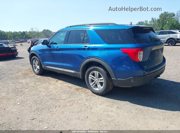 1FMSK8DH3MGC40752 2021 FORD EXPLORER Blue Հետևի ձախ