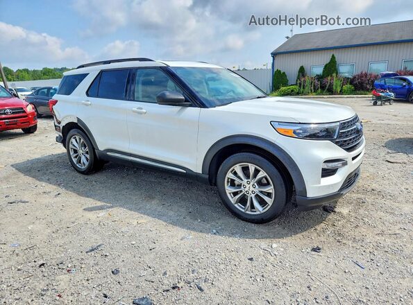 1FMSK8DH3PGA53662 2023 FORD EXPLORER White Delantero derecho
