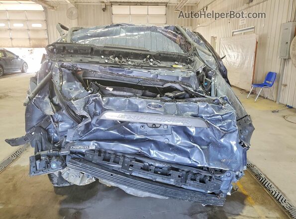 1FMSK8DH4MGA26739 2021 FORD EXPLORER Синий Вид сзади