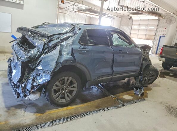 1FMSK8DH4MGA26739 2021 FORD EXPLORER Синий Задняя правая четверть