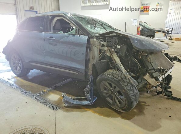 1FMSK8DH4MGA26739 2021 FORD EXPLORER Синий Передняя правая четверть