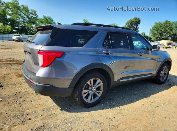 1FMSK8DH4MGA36641 2021 FORD EXPLORER Серебряный Задняя правая четверть