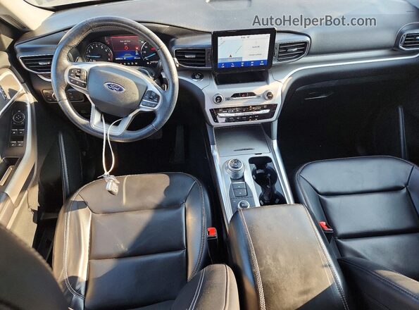 1FMSK8DH4MGA80235 2021 FORD EXPLORER Brown Widok deski rozdzielczej