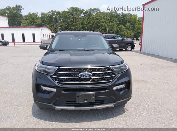 1FMSK8DH4MGC01183 2021 FORD EXPLORER Black ხელსაწყოთა პანელის ხედი