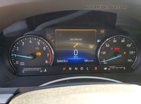 1FMSK8DH4NGA00966 2022 FORD EXPLORER Серый Вид щитка приборов