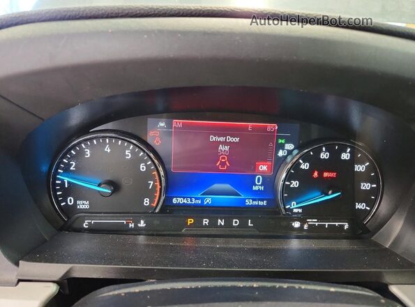1FMSK8DH4PGB94451 2023 FORD EXPLORER Blue ხელსაწყოთა პანელის ხედი