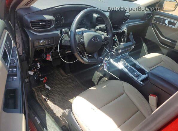 1FMSK8DH5LGA80582 2020 FORD EXPLORER Red წინა პანელის ხედი