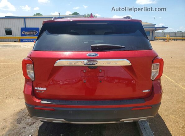 1FMSK8DH5LGA80582 2020 FORD EXPLORER Red უკანა ხედი