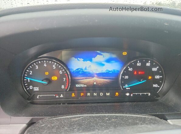 1FMSK8DH5LGB17632 2020 FORD EXPLORER Silver Instrument cluster view