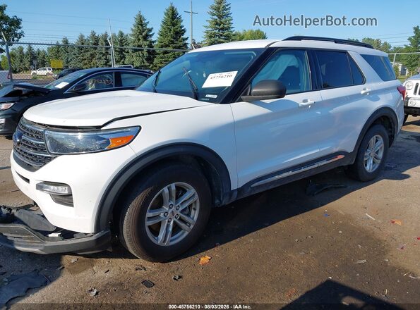 1FMSK8DH5MGA69874 2021 FORD EXPLORER White წინა მარცხენა ხედი სამი მეოთხედიდან