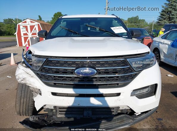 1FMSK8DH5MGA69874 2021 FORD EXPLORER White ხელსაწყოთა პანელის ხედი
