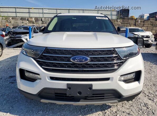 1FMSK8DH5MGC32216 2021 FORD EXPLORER White Front view
