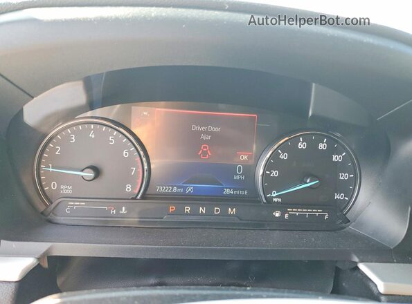 1FMSK8DH5MGC32216 2021 FORD EXPLORER White Instrument cluster view