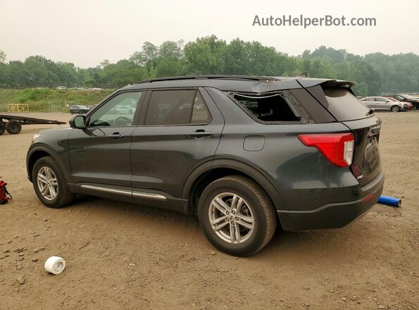 1FMSK8DH5NGC37000 2022 FORD EXPLORER Black Tył lewy