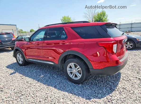 1FMSK8DH5PGB96709 2023 FORD EXPLORER Красный Задняя левая четверть