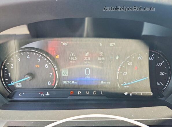1FMSK8DH5PGB96709 2023 FORD EXPLORER Красный Вид щитка приборов