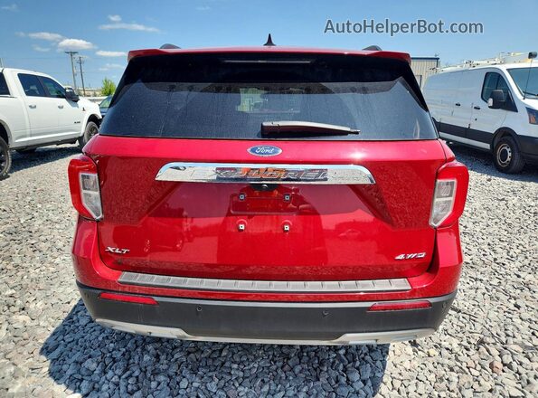1FMSK8DH5PGB96709 2023 FORD EXPLORER Красный Вид сзади