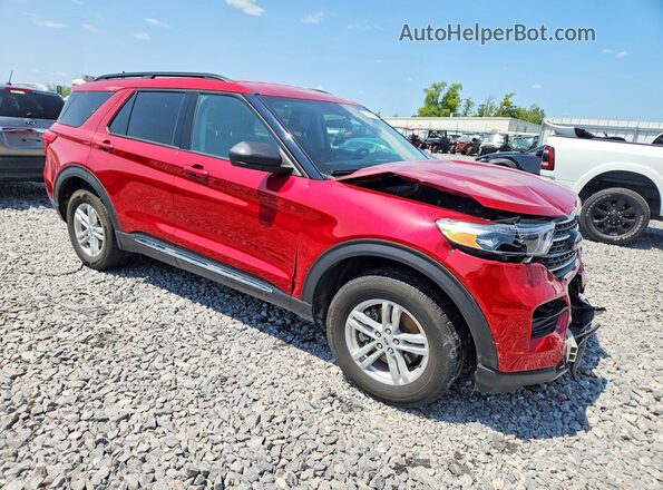 1FMSK8DH5PGB96709 2023 FORD EXPLORER Красный Передняя правая четверть