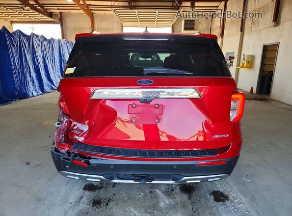1FMSK8DH5PGC09393 2023 FORD EXPLORER Red Widok z tyłu