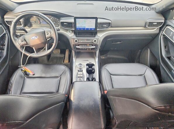 1FMSK8DH6LGC28092 2020 FORD EXPLORER Белый Вид панели приборов
