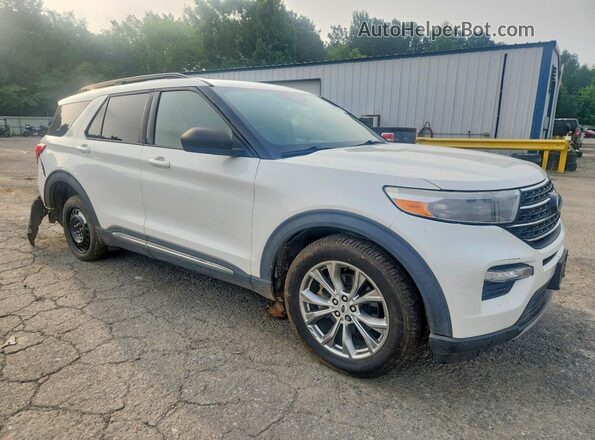 1FMSK8DH6LGC28092 2020 FORD EXPLORER Белый Передняя правая четверть