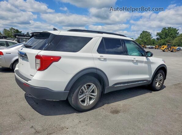 1FMSK8DH6MGB85617 2021 FORD EXPLORER White Trasero derecho