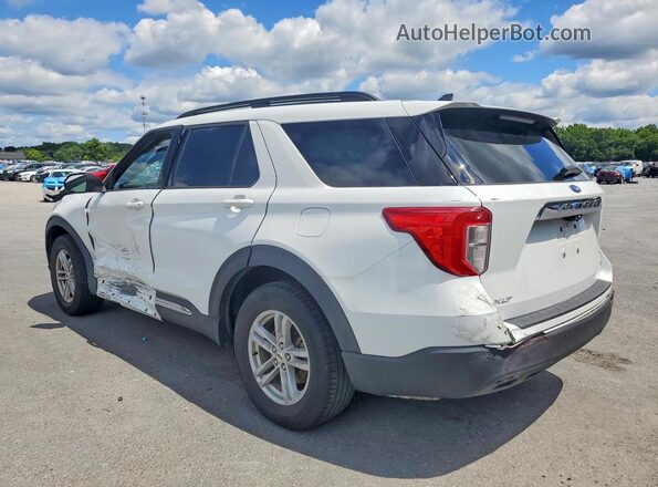 1FMSK8DH6MGB85617 2021 FORD EXPLORER White Trasero izquierdo