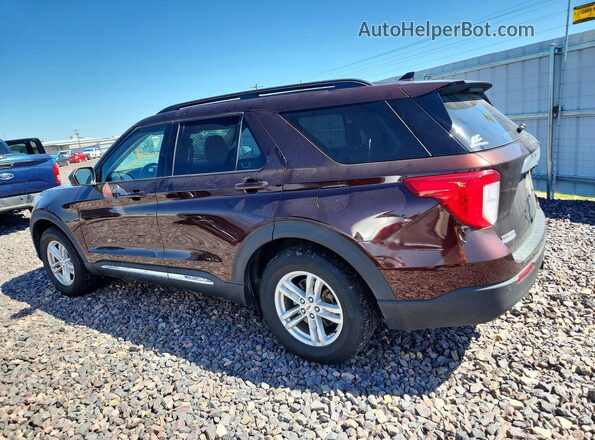 1FMSK8DH7LGC08532 2020 FORD EXPLORER Maroon Trasero izquierdo