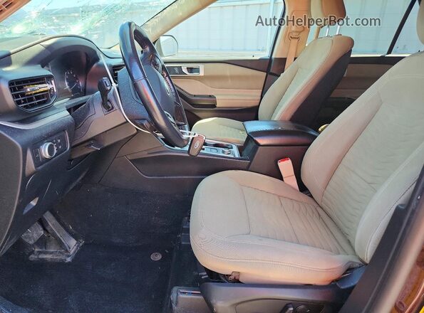 1FMSK8DH7LGC08532 2020 FORD EXPLORER Maroon Vista interior delantera
